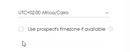 How to use prospect's timezone when scheduling emails