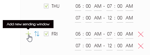 How to add more sending windows