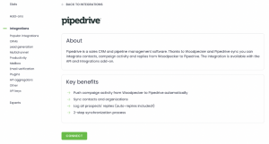 Pipedrive Woodpecker Integration Key Benefits