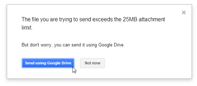 Gmail has a 25 MB file attachment limit — exceeding it might trigger bouncing