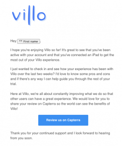 Villo email day 14