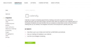 Calendly native integration connect