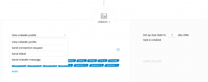 LinkedIn manual task in a Woodpecker multichannel campaign