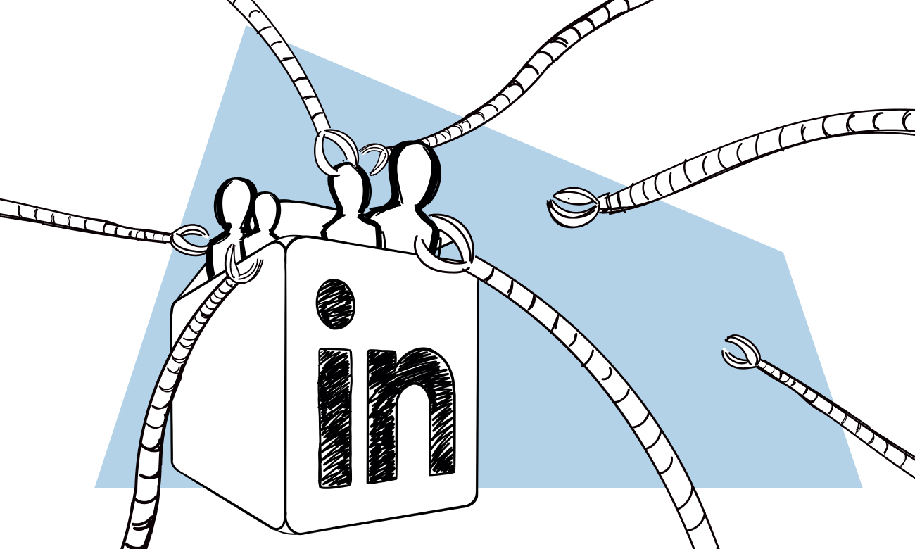 illustration for a blog post about LinkedIn tools