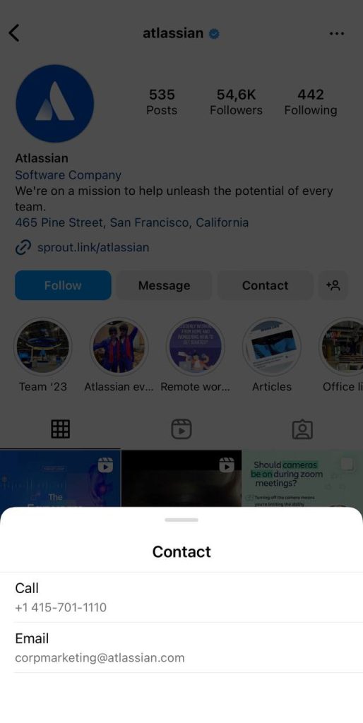 Instagram how to get prospect emails