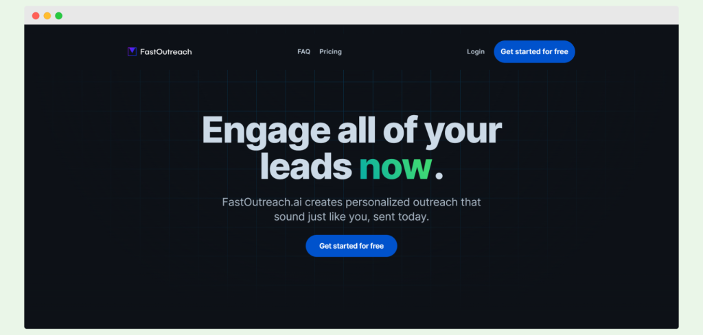 FastOutreach - used for cold email outreach campaigns 