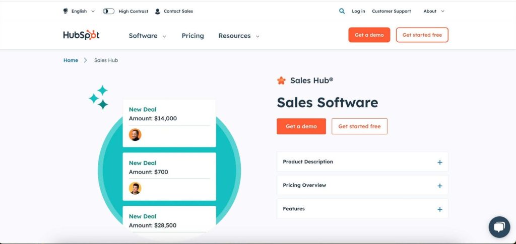 Hubspot - one of a sales engagement systems