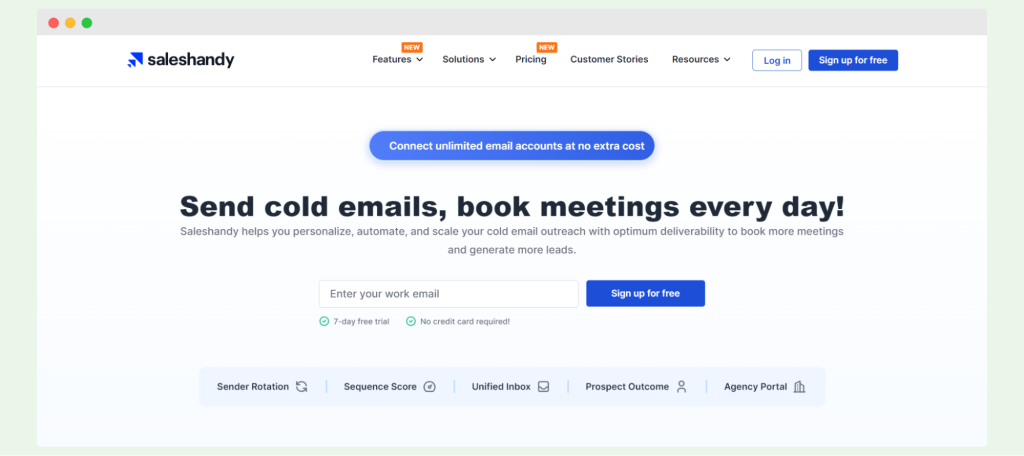 Saleshandy - sales engagement platform for cold emailing 