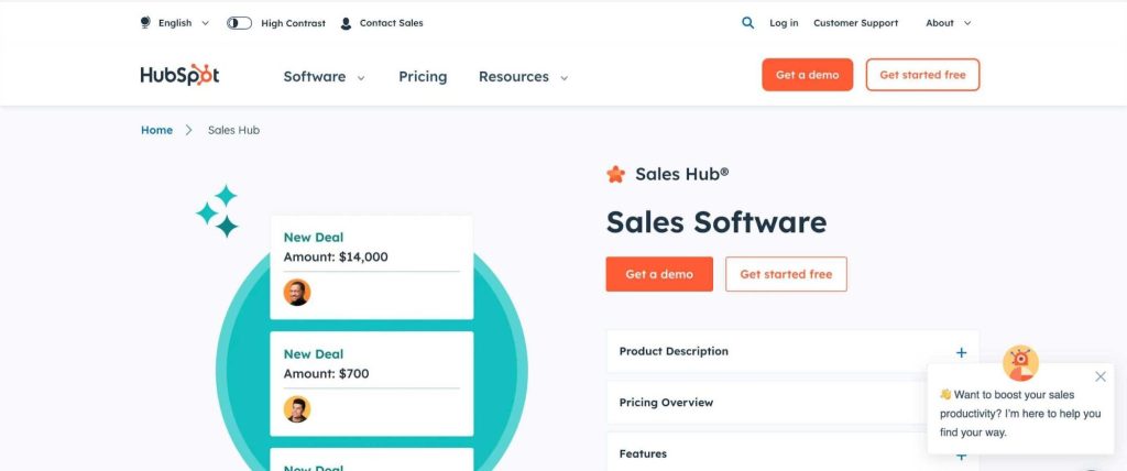 Hubspot sales hub