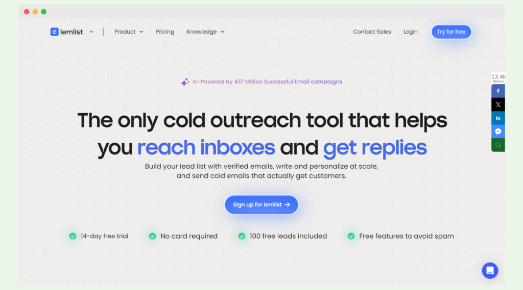 Lemlist - a tool for sending personalized cold emails