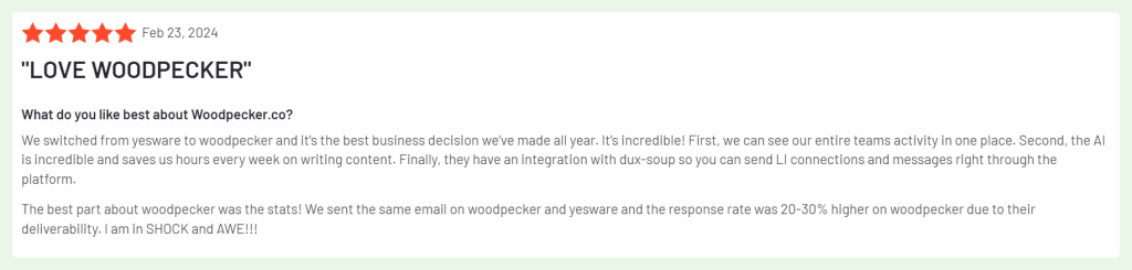 Woodpecker review