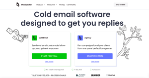 best cold email tool - Woodpecker