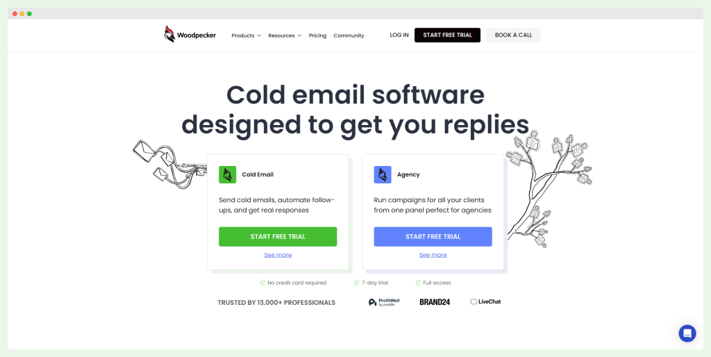 Woodpecker a tool for inbox warmup for agency outreach