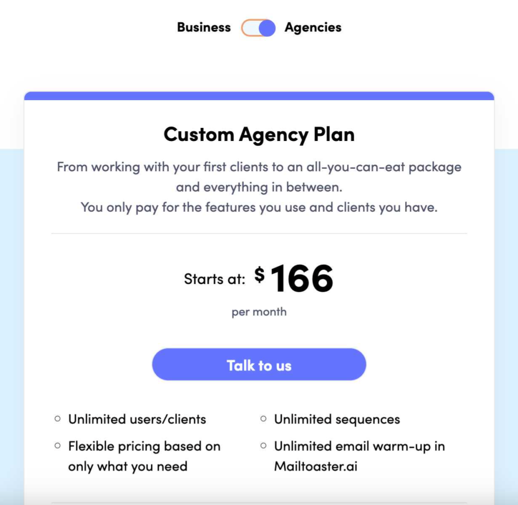 The Reply.io Agency plan
