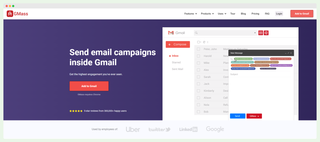 GMass - a cold email outreach platform