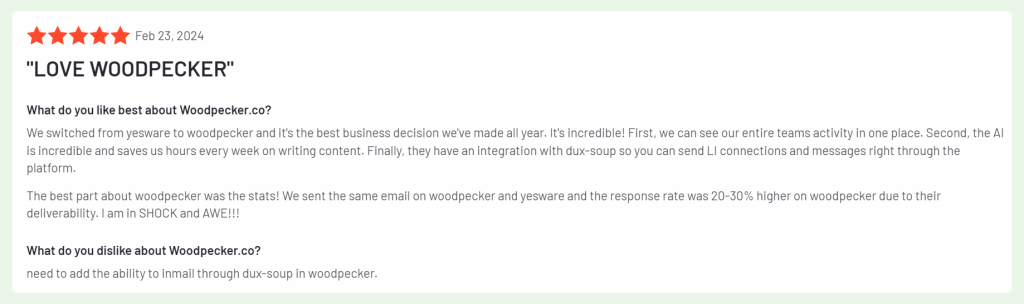 An honest review of Woodpecker