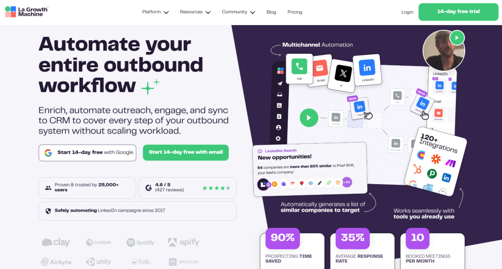 La Growth Machine - email sequence software