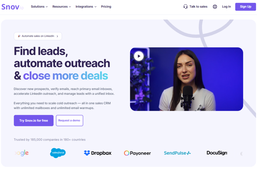 Snov.io - email sequence software