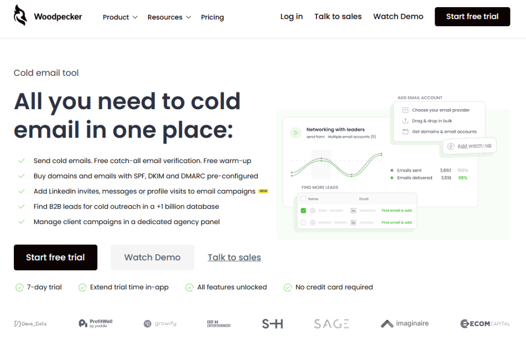 Woodpecker - outbound email automation solution