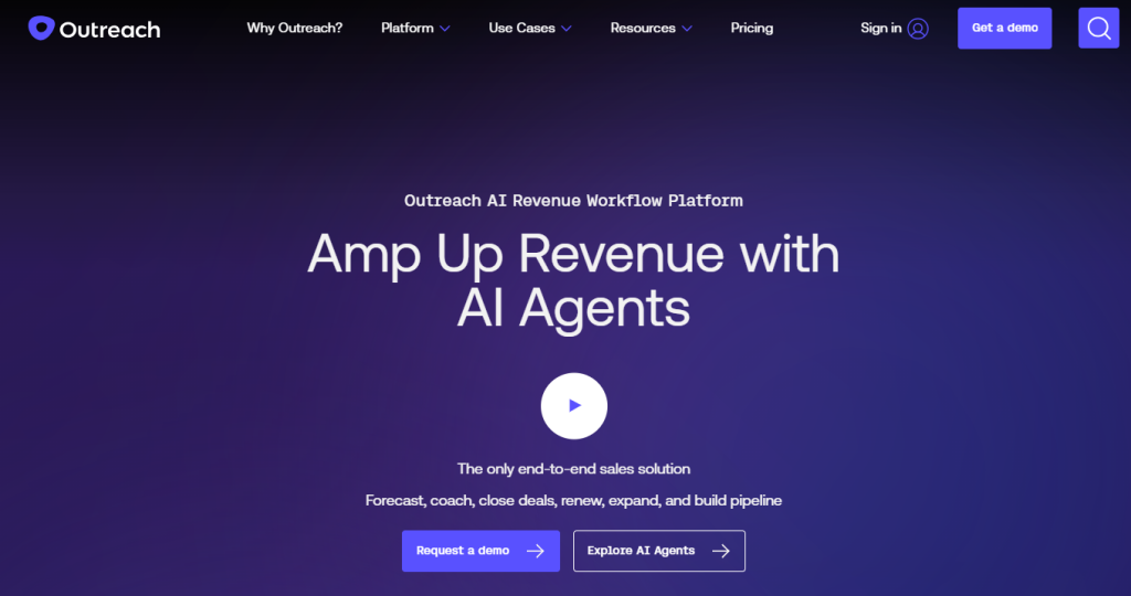 Outreach.io - homepage