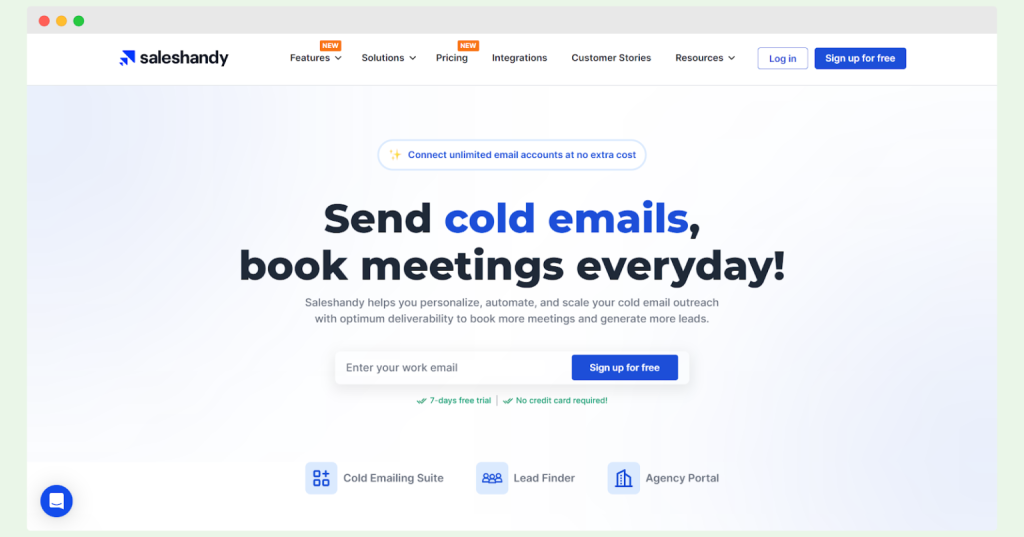 Saleshandy - cold email marketing software