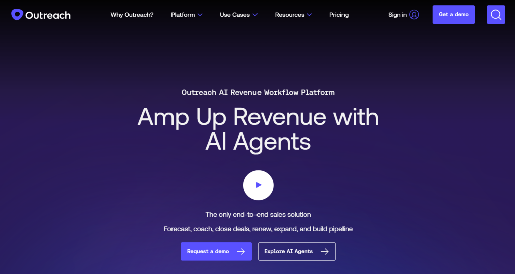 Outreach.io - a tool for a sales team; outreach platform; multi channel outreach strategy tool