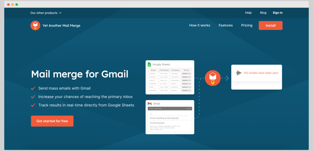 YAMM or Yet Another Mail Merge is a mass emailing platform for Gmail.