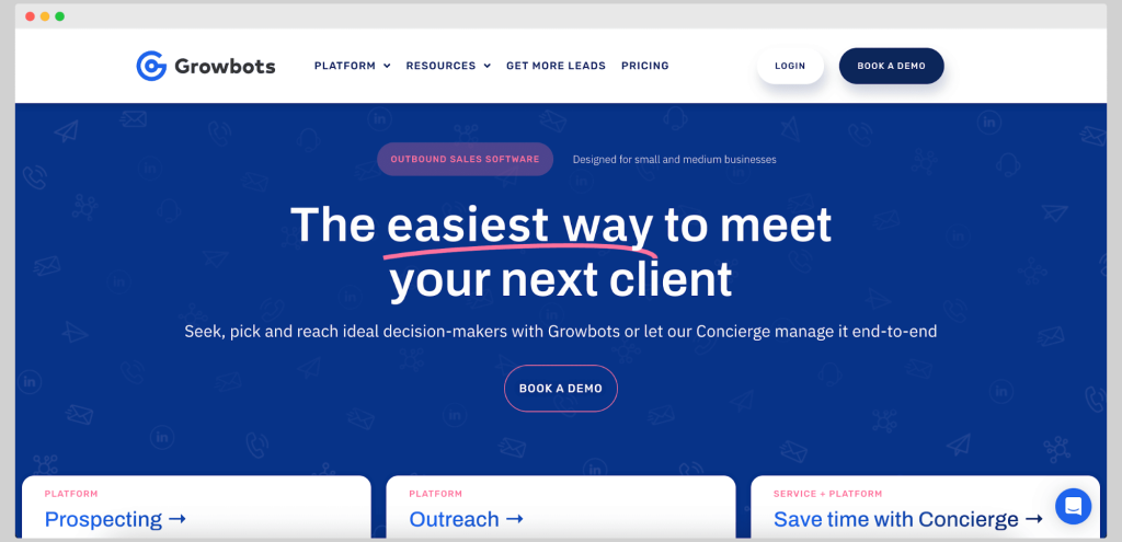 Growbots homepage