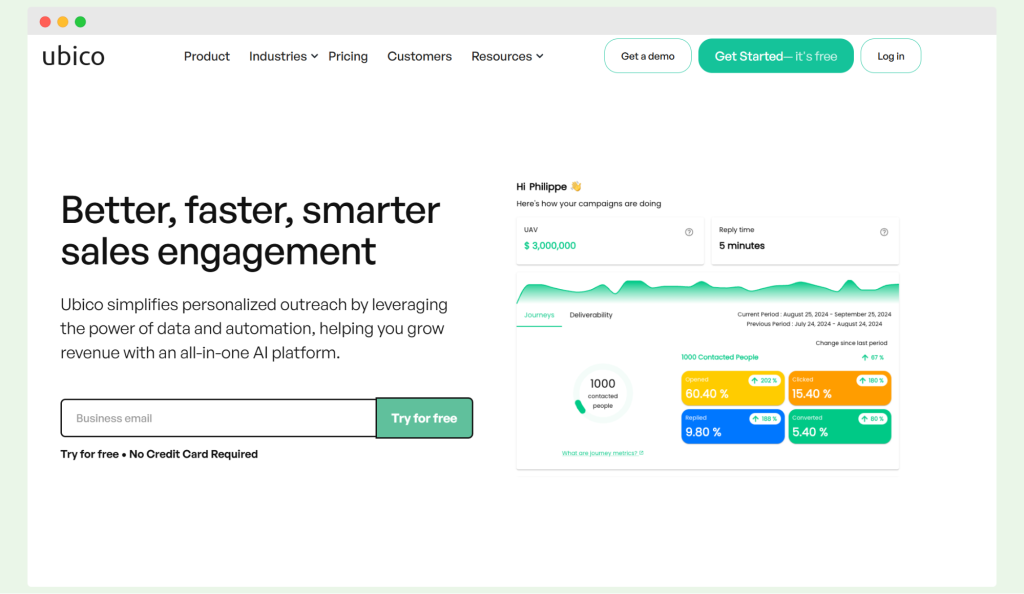 Ubico, a tool that let your real time data create personalized journeys across mobile and web 