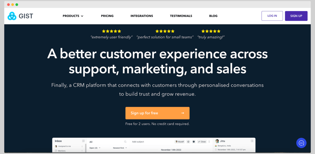 Gist (GetGist) homepage