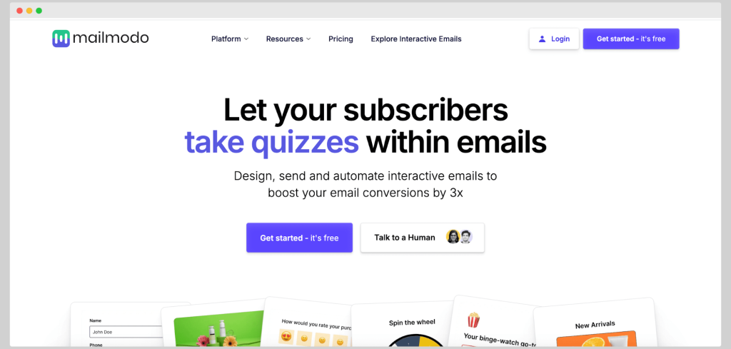 MailModo homepage