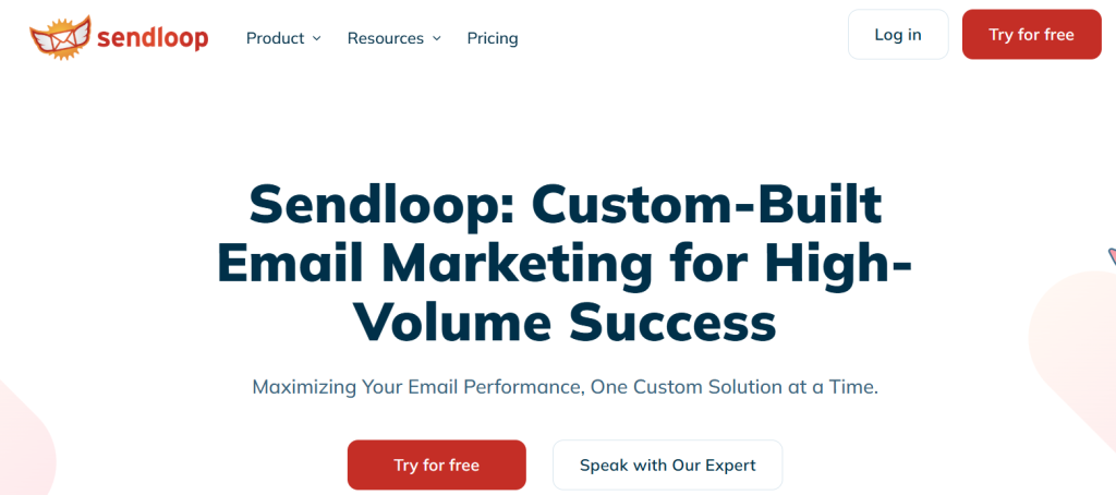 Sendloop is a Pabbly Email Marketing alternative offering customizable templates, drag drop email builder features, and marketing automation tailored for high-volume email campaigns.