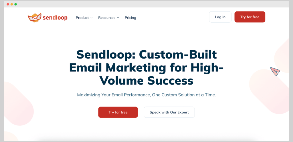 Sendloop website