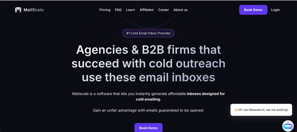 Mailscale - tool for cold email campaigns.
