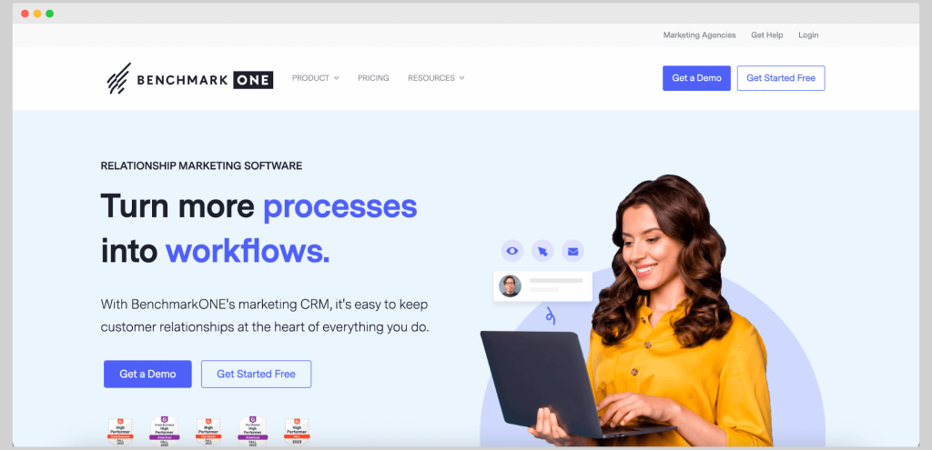 Benchmark One - homepage.
