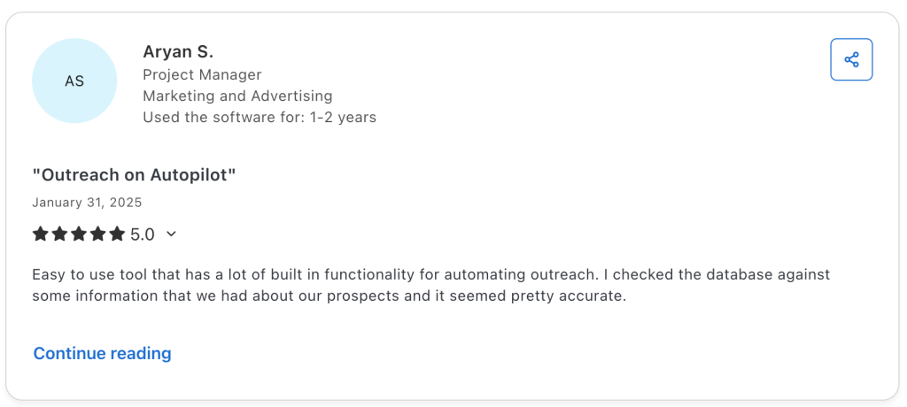 Apollo's review.