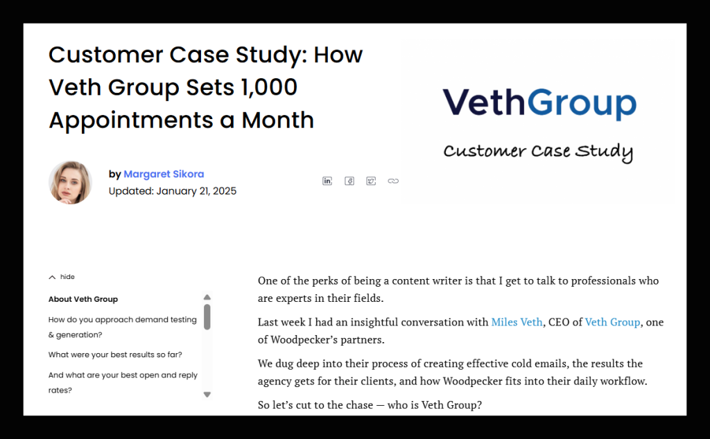 Woodpecker case study example