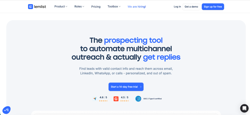 Reply homepage highlighting email deliverability tools and features to help cold emails land in the inbox.