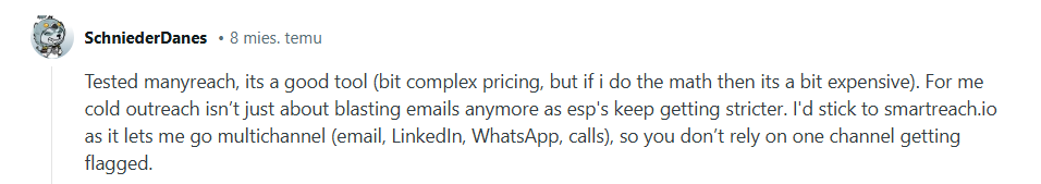 manyreach reviews reddit - 5