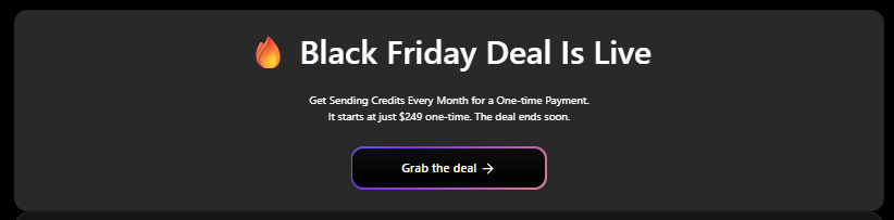 Manyreach BF deal ad