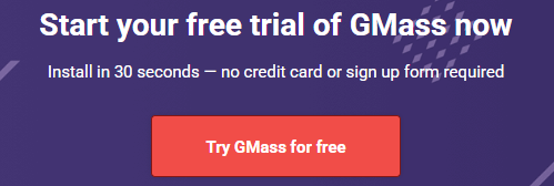 GMass trial info