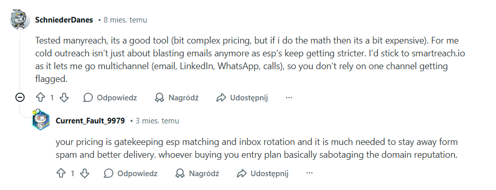 manyreach reviews reddit - 10