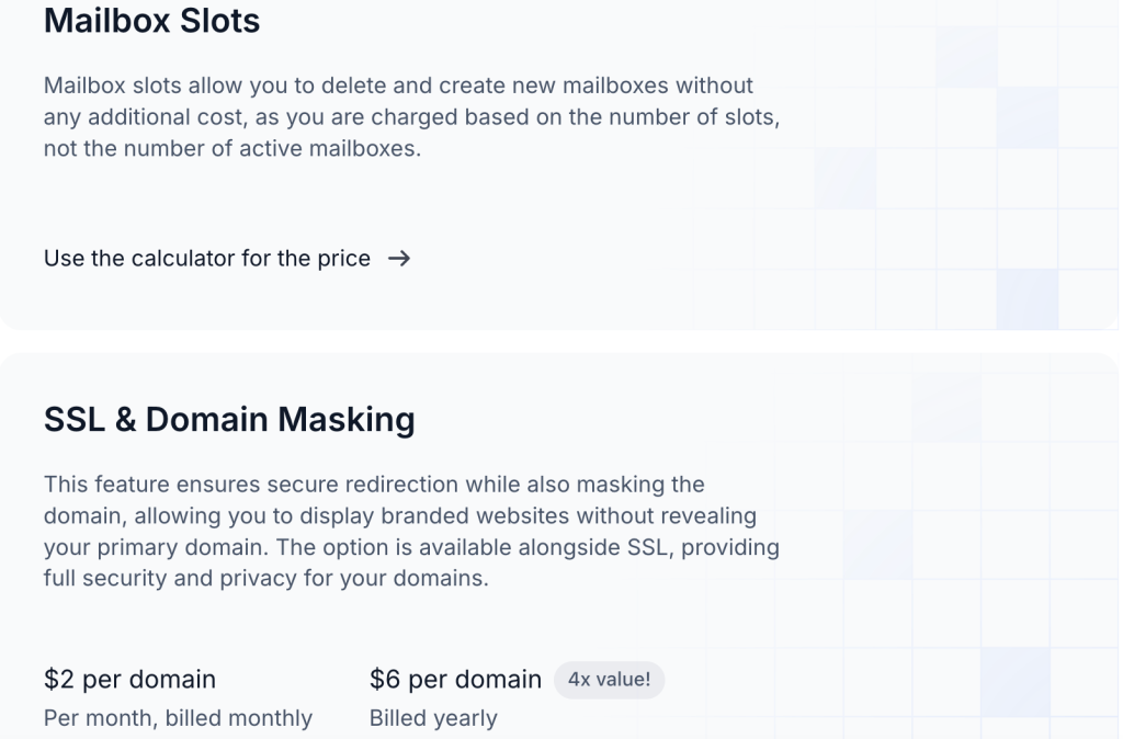 Mailbox addon: Mailbox slots.