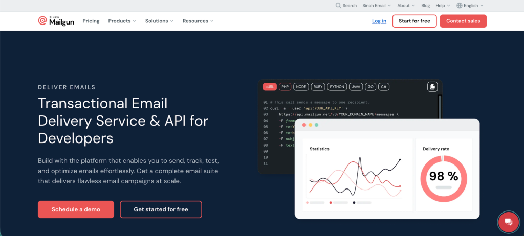 Mailgun - an email delivery platform.