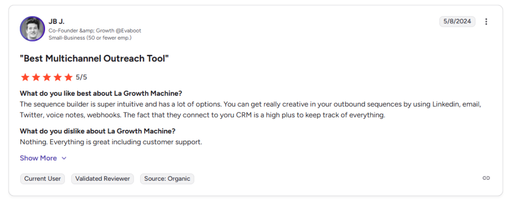 La Growth Machine reviews.