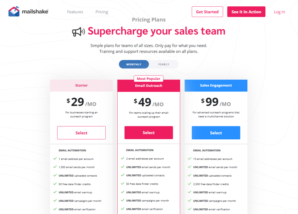 mailshake vs saleshandy; saleshandy mailshake; mailshake pricing