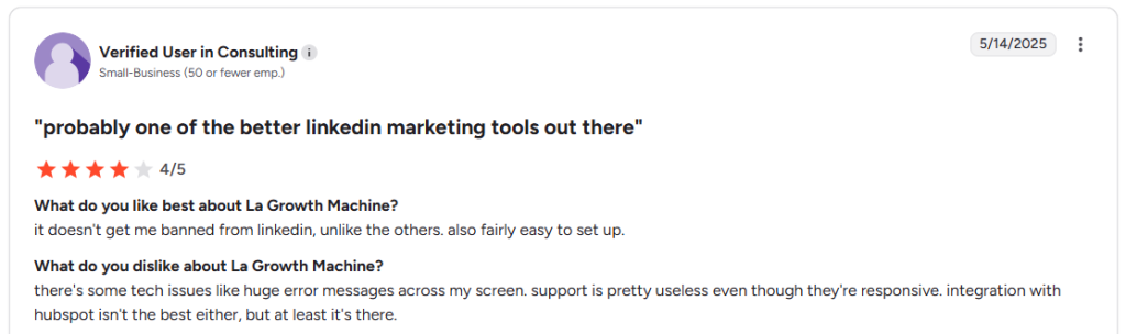 La Growth m Machine reviews.