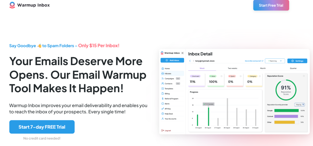 mailwarm alternatives - warmup inbox for cold outreach and to build sender reputation