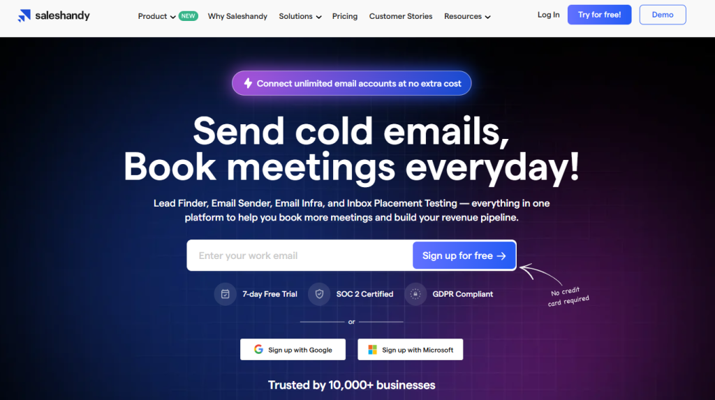 Warmupinbox alternatives - saleshandy for your warm up efforts.