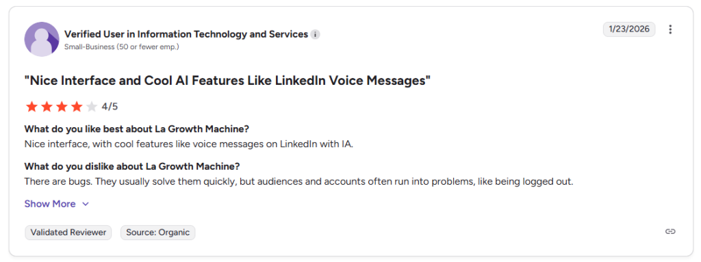 La Growth Machine reviews.